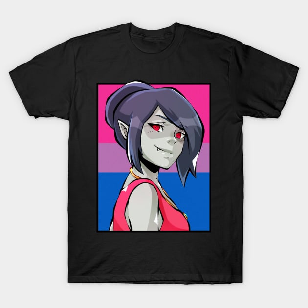 Marceline the Vampire Queen Adventure Time Bisexual Flag T-Shirt by HeyMrDeath